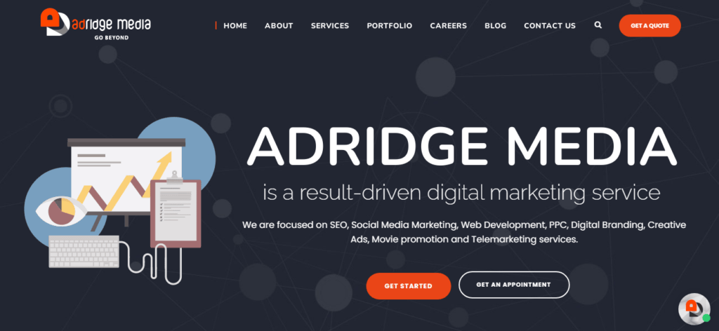 Adridge Media - One of the highly-rated digital marketing agency in Trivandrum