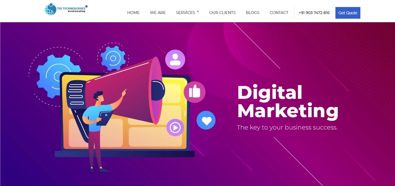 TGI Technologies - One of the top digital marketing service providers in Trivandrum